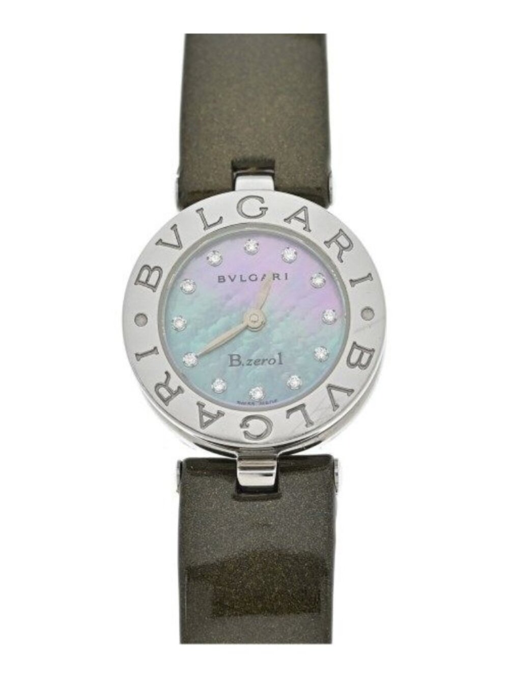 Bvlgari B.zero1 BZ22S Diamond Shell Quartz Watch Stainless Steel